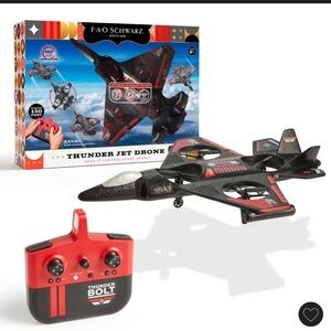 FAO Schwarz Thunder Jet Drone - Black and Red